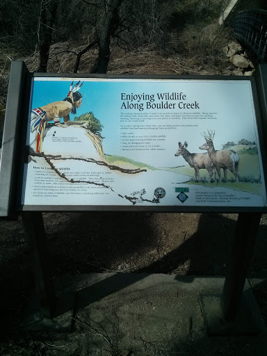 Enjoying Wildlife Along Boulder Creek Plaque