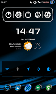 Free Dark and Blue CM12 Theme APK for PC