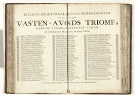 Tekstblad bij de prent met de strijd tussen Vastenavond en Vasten in de context van de Spaanse Successieoorlog, 1707