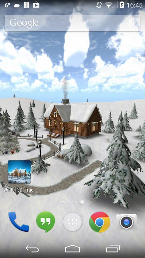 Живые обои Зима 3D на Андроид
