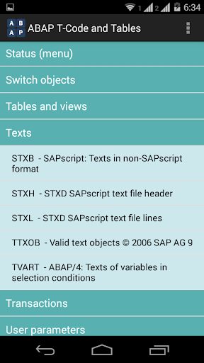 免費下載商業APP|SAP ABAP/4 T-codes and Tables app開箱文|APP開箱王
