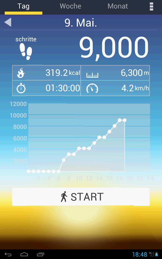   Schrittzähler – Screenshot 