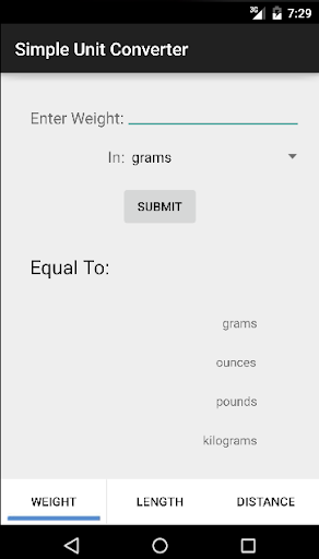 Simple Unit Converter