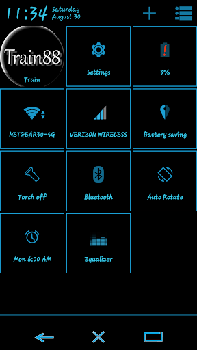 Holo Blue Eclipse CM11 Theme