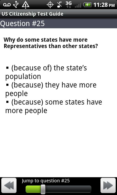US Citizenship Test Guide 2013 Screen 2