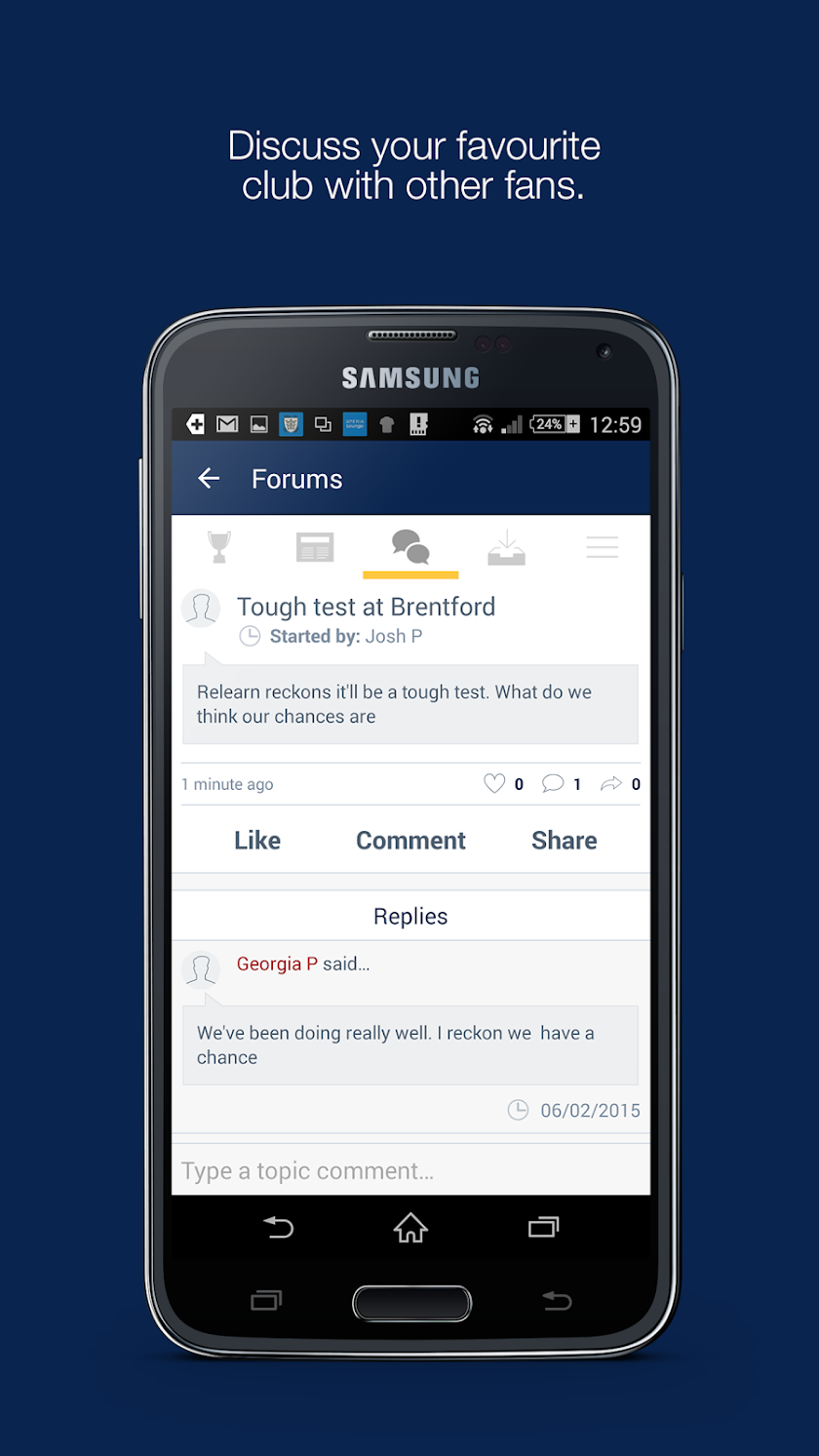 Fan App for Leeds United Screen 2