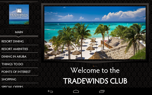 Tradewinds Club Aruba Tablet
