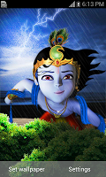 Lord Krishna Lightening LWP APK スクリーンショット画像 #2