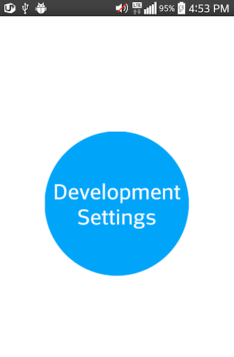 Developer Settings Shortcuts