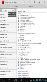 Chambers Dictionary - screenshot thumbnail