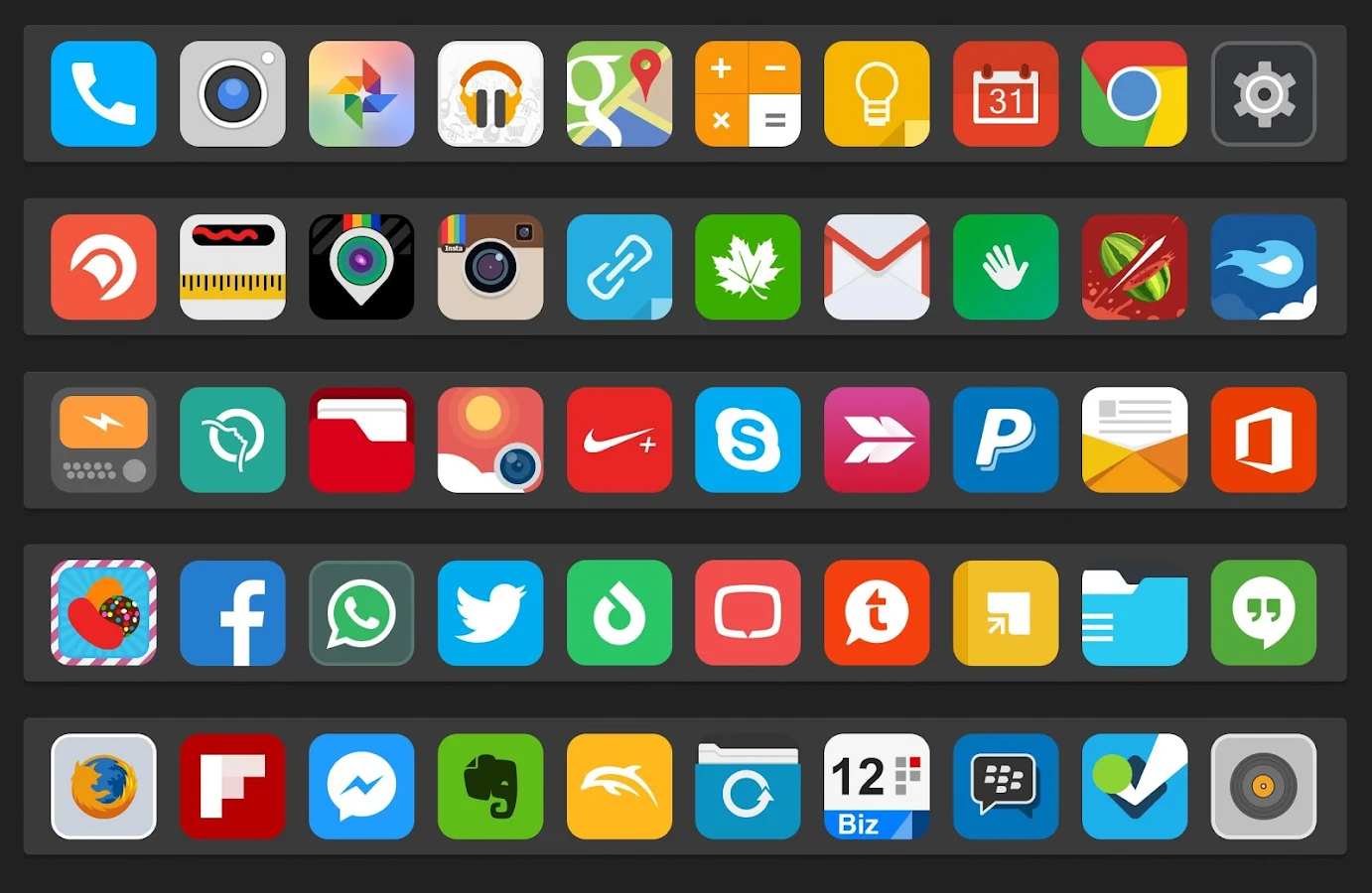 Morena - Flat Icon Pack - screenshot