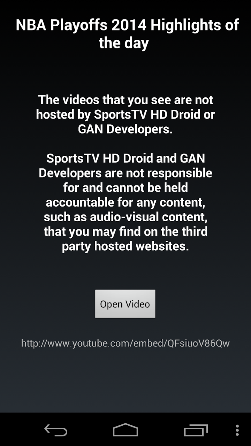 Sports TV HD for Tablets Screen 2