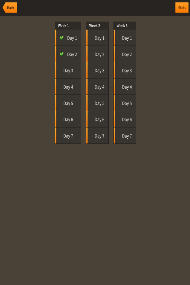 21 Day Logs Screen 3