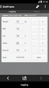 Diet Weight Diary Body Log