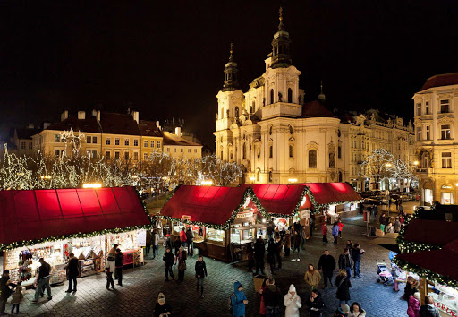 Czech-Prague-Christmas-Markets-2 - The renowned Christmas Markets of Prague, the Czech Republic, are centered around the Old Town Square and Wenceslas Square.  