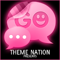 GOSMSTHEME Pink Neon Theme