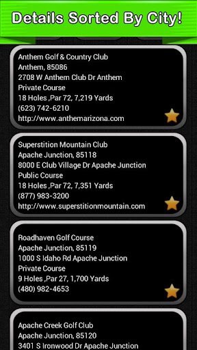 Golf Course Finder