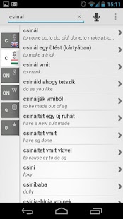 Dictionary Hungarian English - náhled
