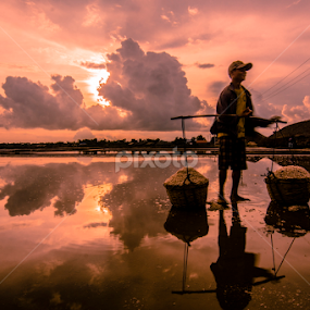 salt farmer by Arik S. Mintorogo - People Portraits of Men