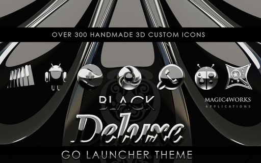 【免費娛樂App】GO Launcher theme Black 2-APP點子