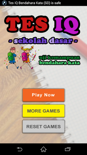 Tes IQ Bendahara Kata Untuk SD