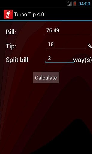 Turbo Tip - Tip Calculator