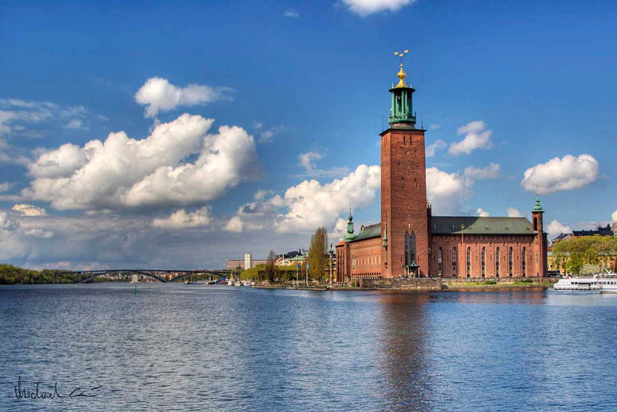 City-Hall-Stockholm-Sweden - Stockholm City Hall ("Stadshuset") in Sweden.
