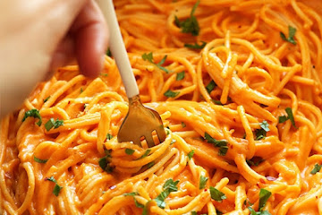 Vegan Roasted Red Pepper Pasta (GF)