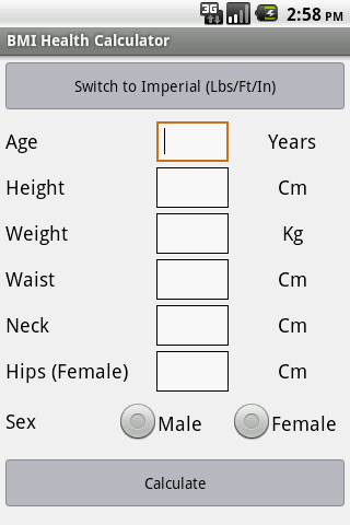 BMI Health Calculator