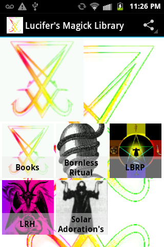 Android application Lucifers Light screenshort