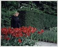 Angela More op de Keukenhof