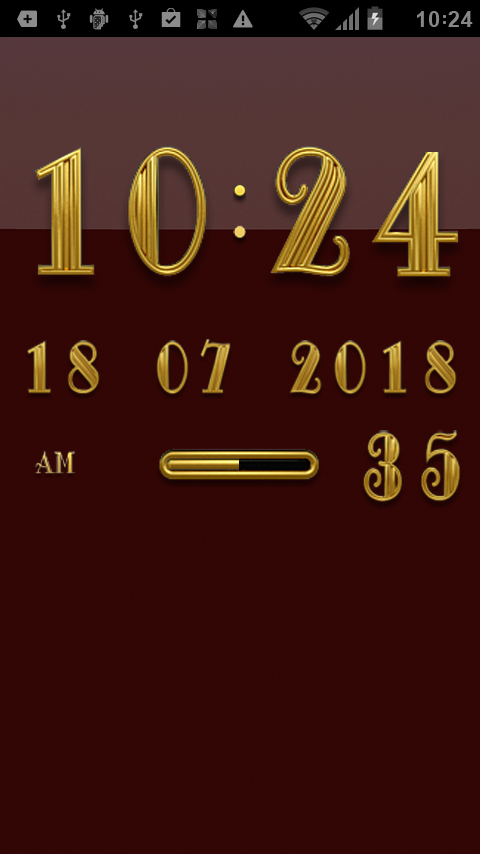 JAZZ Digital Clock Widget Screen 2