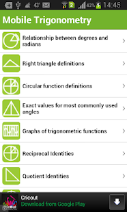 Mobile Trigonometry Screenshots 1