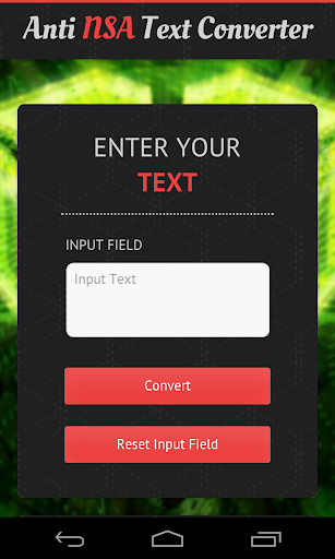 Anti NSA Text Converter Free