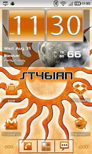 ADW theme Stygian Orange