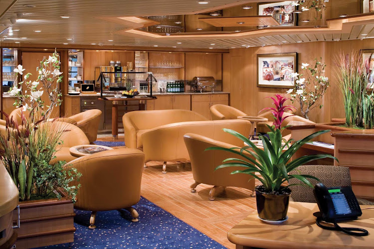Diamond Plus- and Pinnacle-level members of the Crown & Anchor Society, Royal Caribbean's loyalty program, and select suite guests have exclusive access to the Concierge Club.