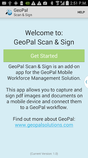 GeoPal Scan Sign