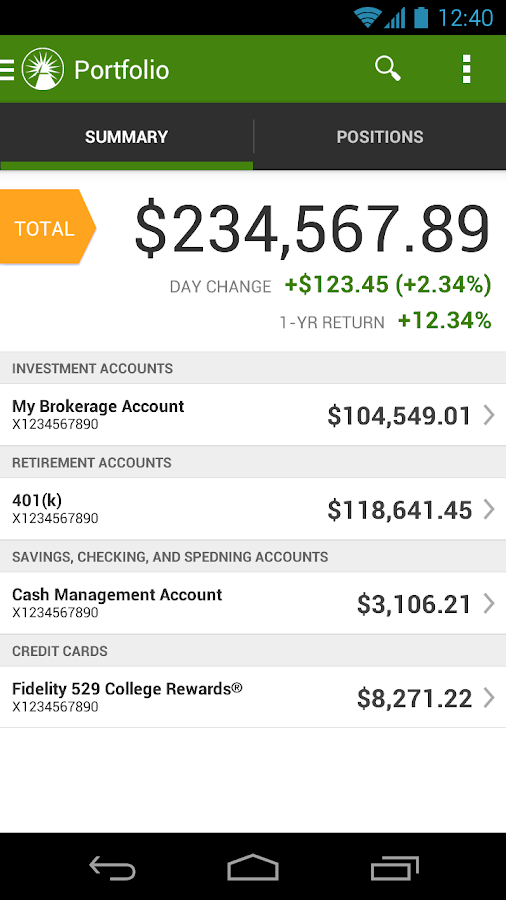 fidelity investments stock quotes