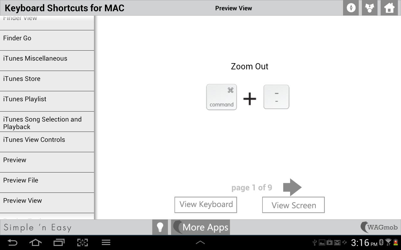 What is the mac keyboard shortcut for direct selection tool