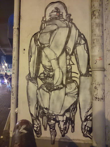 Cyber Warrior Graffiti