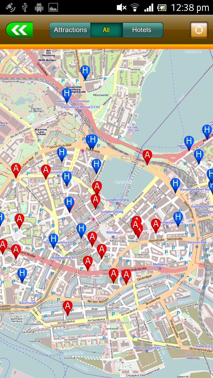 Hamburg Offline Map Guide Screen 2