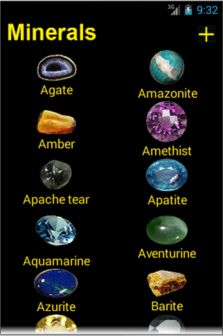 Minerals and precious stones