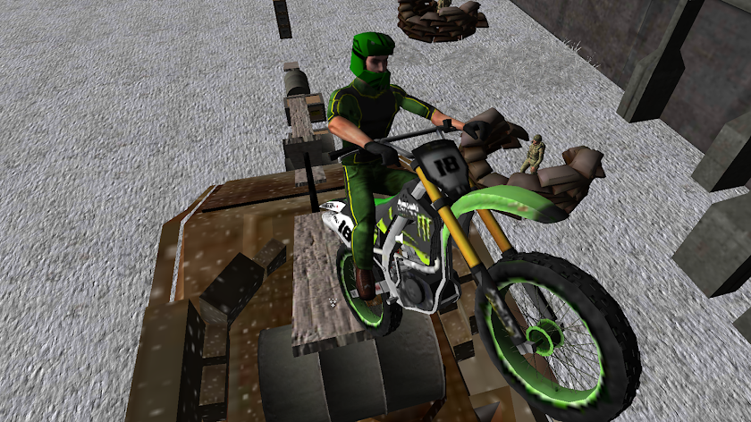 Army Trial Bike 3D Screen 1