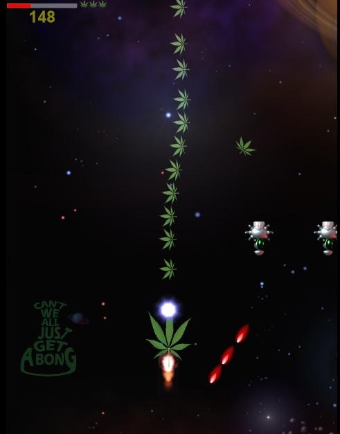 Space Weed Shoot Game - screenshot