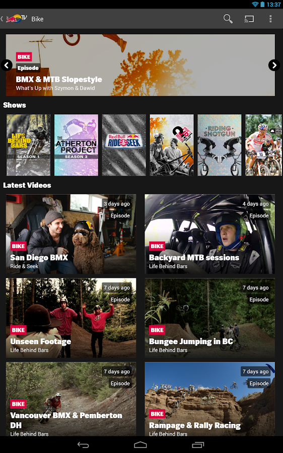 Red Bull TV Android Apps on Google Play