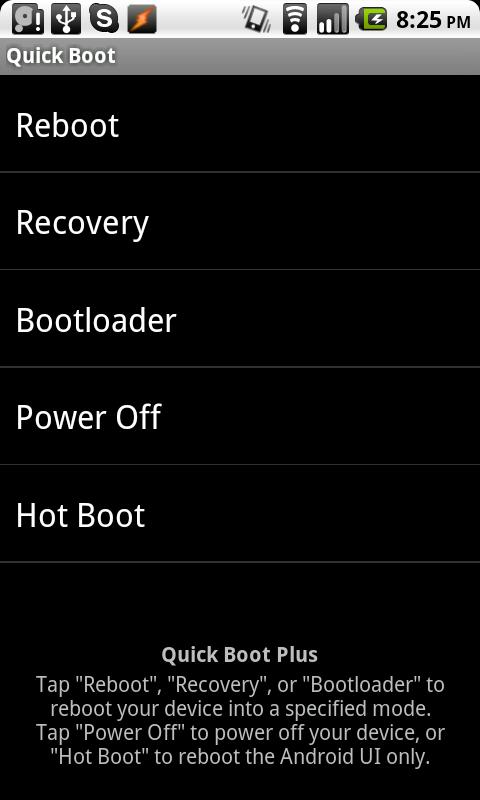 Quick Boot Plus Screen 3