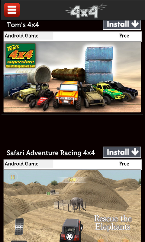 Permainan Balap 4x4 android games}