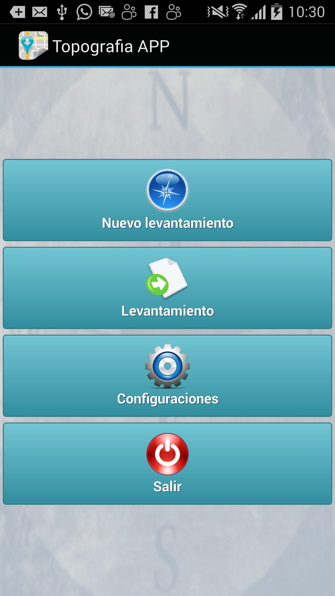 Android application Topography APP Pro screenshort