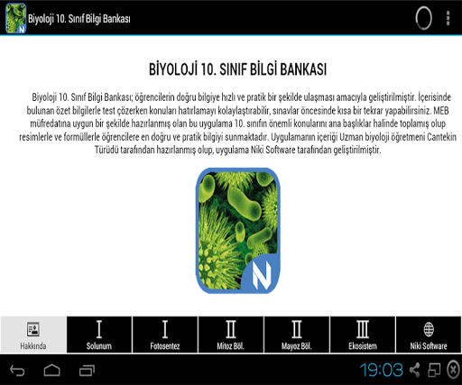 【免費教育App】Biyoloji 10.Sınıf Bilgi Bank.-APP點子