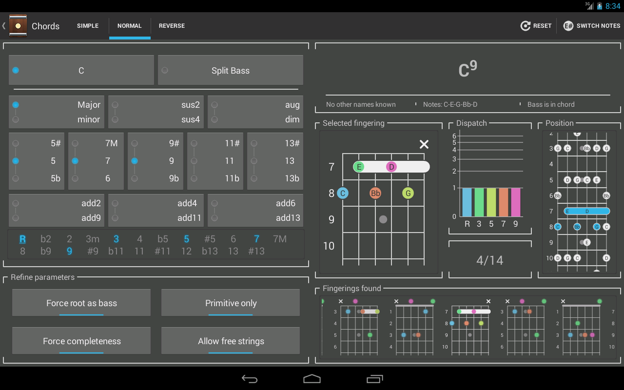 Chord! (Guitar Chord Finder) - screenshot